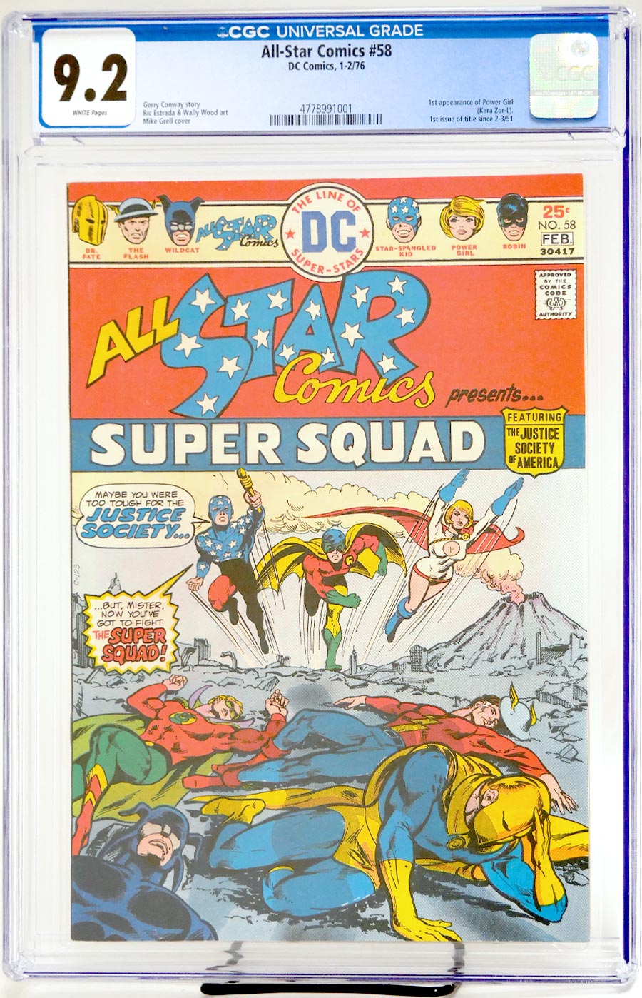 All Star Comics Vol 12 #58 Cover B CGC 9.2