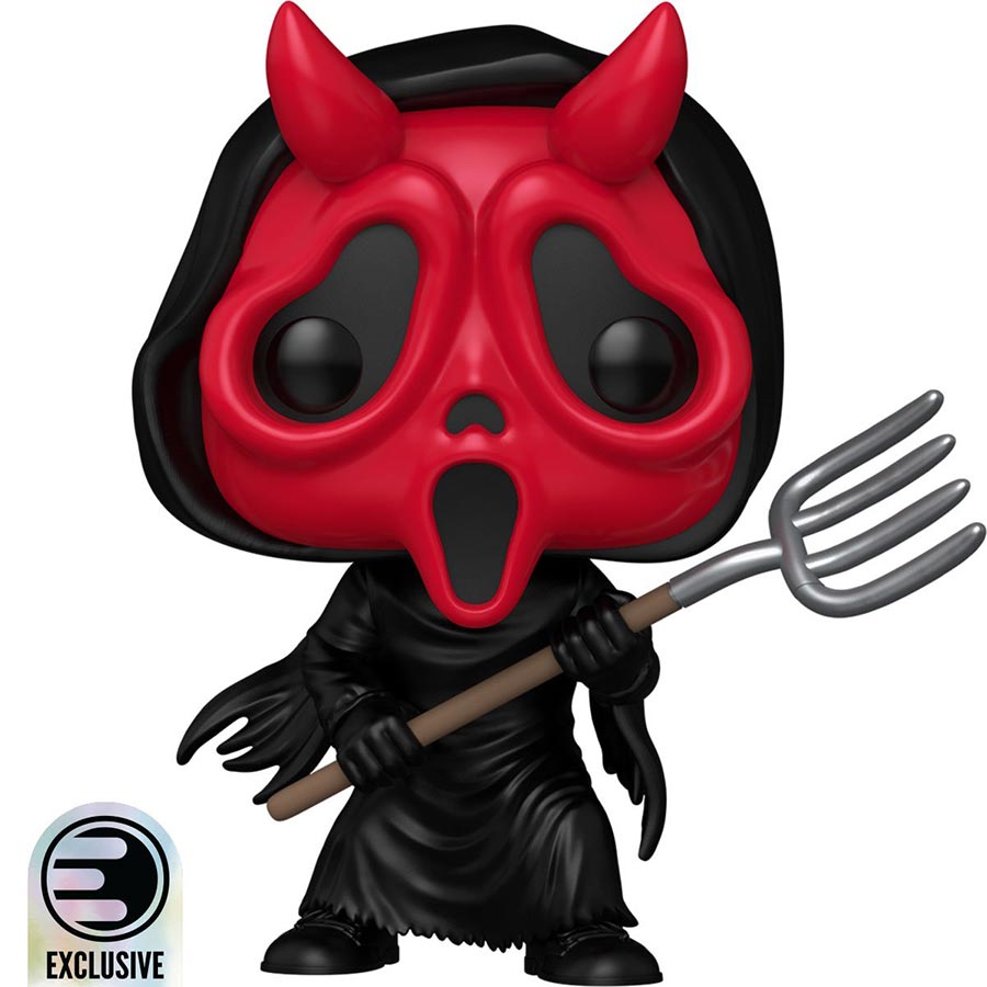 POP Movies Scream Devil Ghost Face Entertainment Earth Exclusive Vinyl Figure