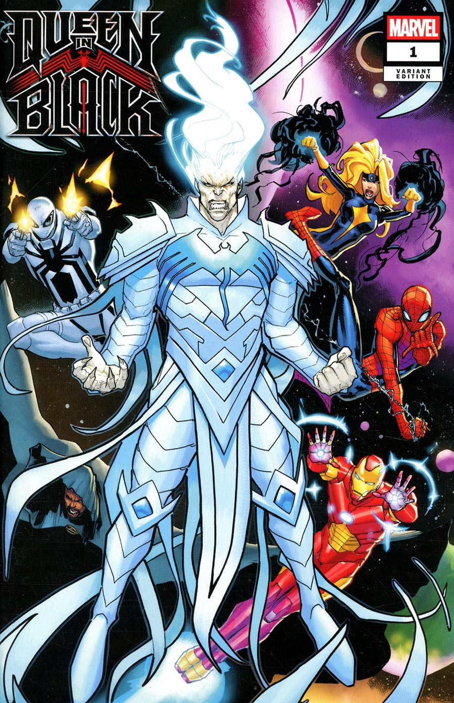 Queen In Black #1 Cover P Blind Bag David Marquez Connecting Knull Variant Cover