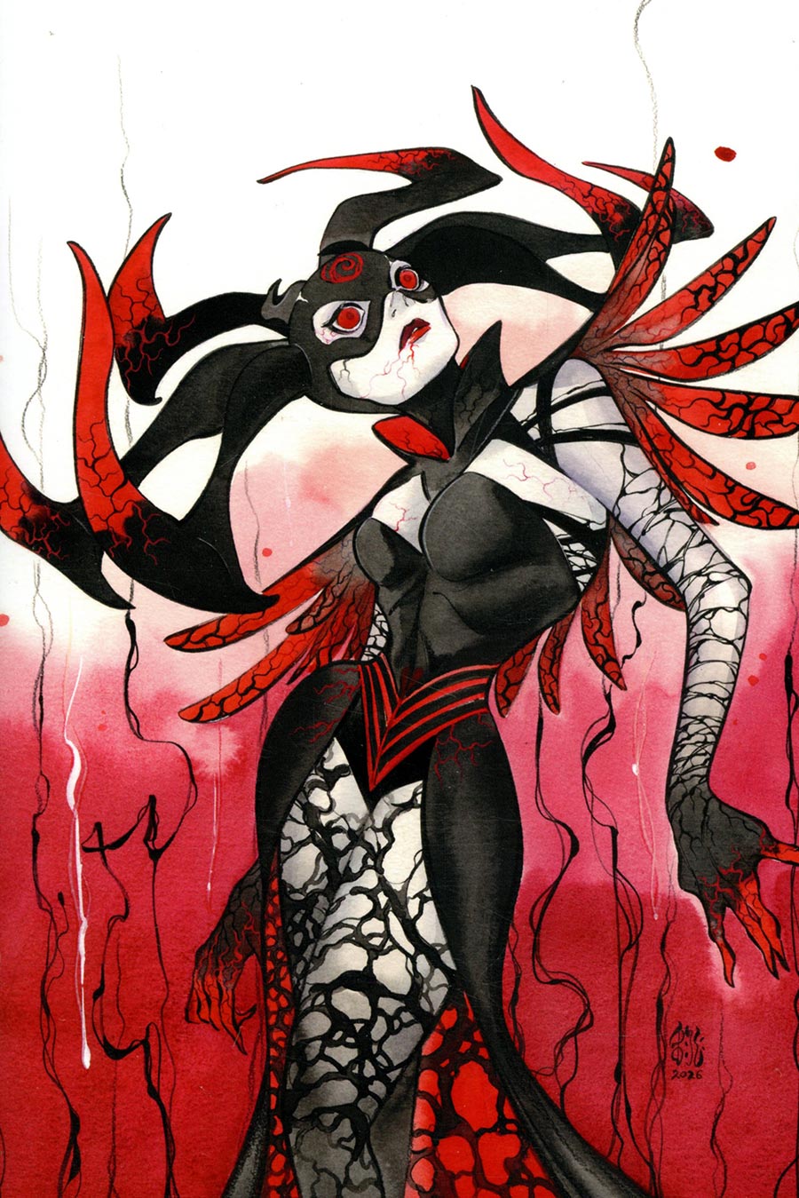 Queen In Black #1 Cover Z-A Blind Bag Peach Momoko Virgin Variant Cover
