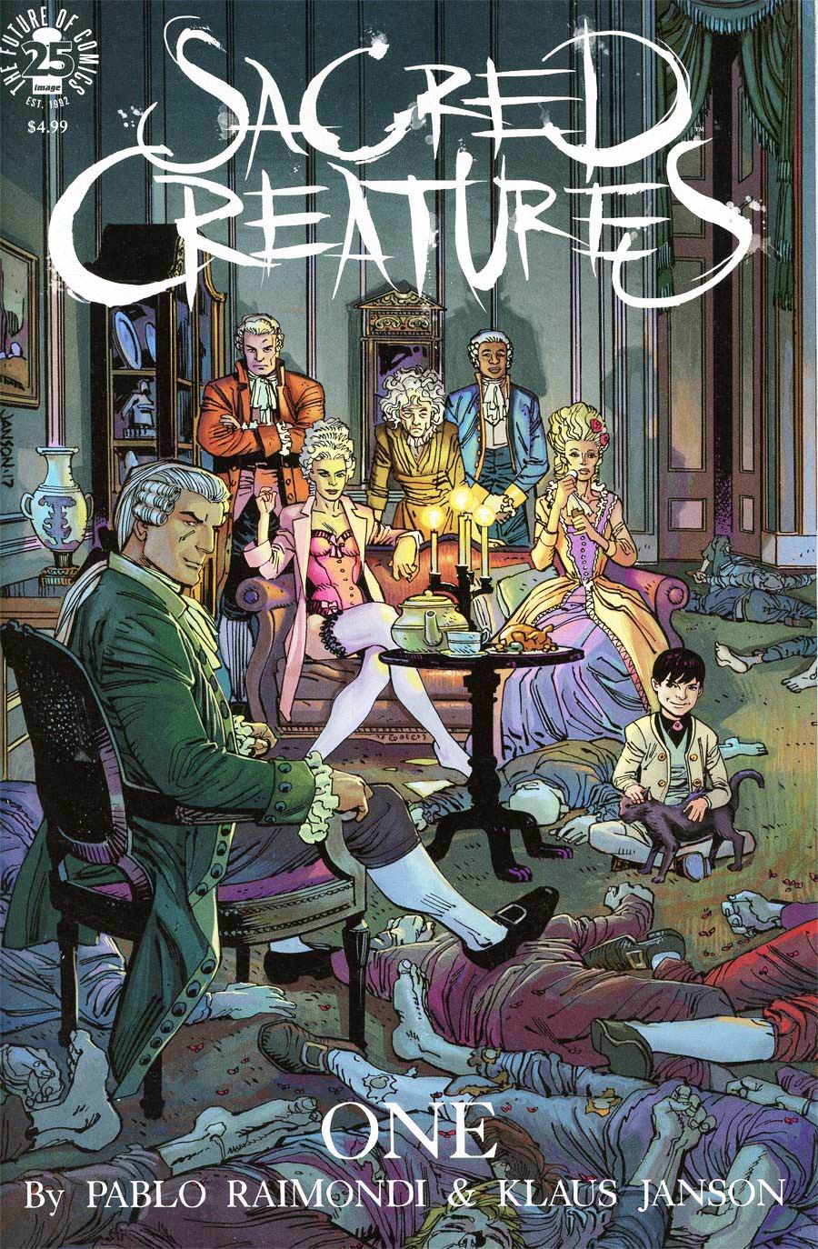 Sacred Creatures #1 Cover E Variant Klaus Janson Cover Signed By Klaus Janson And Pablo Raimondi With COA