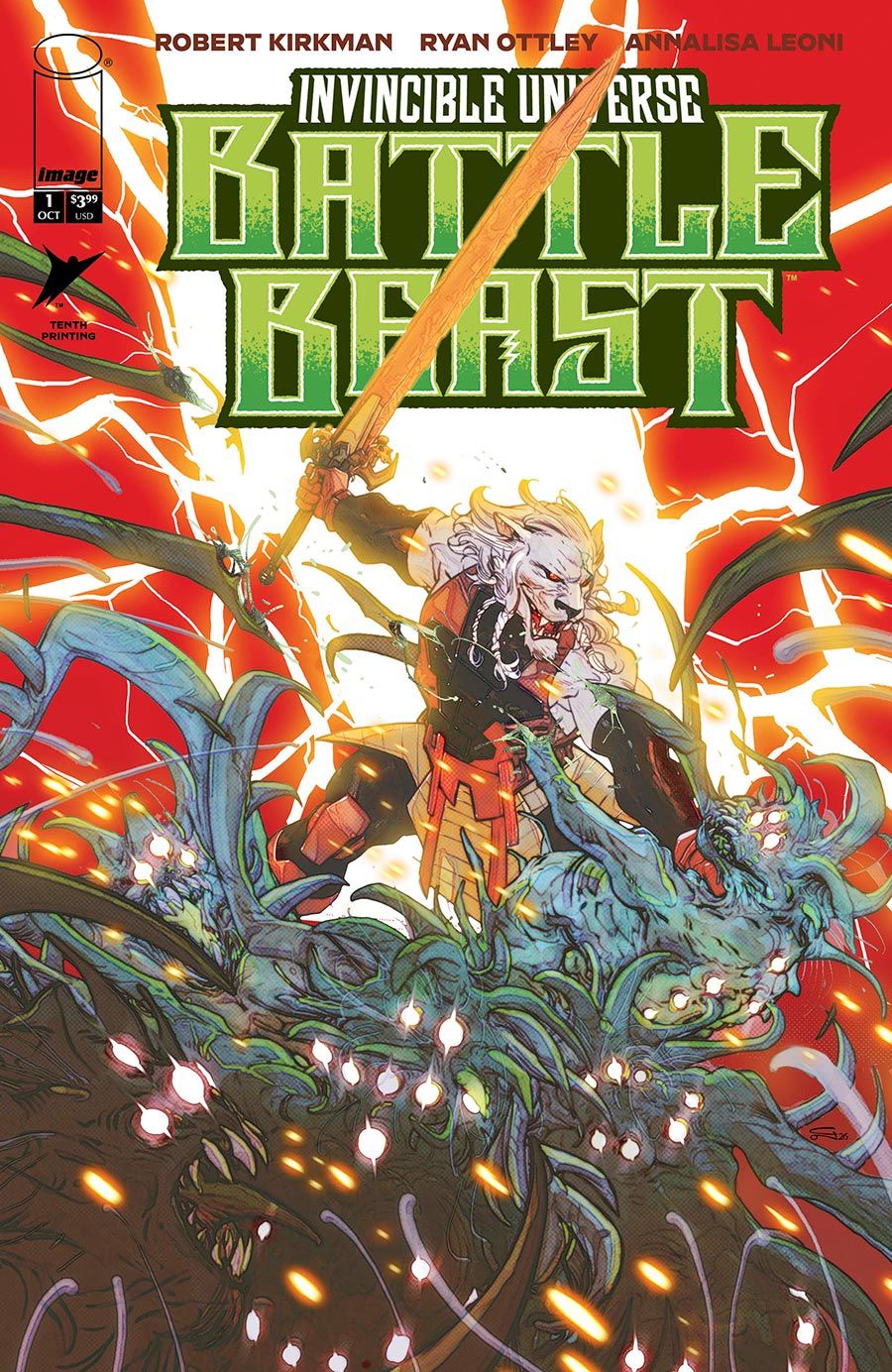 Invincible Universe Battle Beast #1 Cover Z-K 10th Ptg J Carmine Di Giandomenico Variant Cover