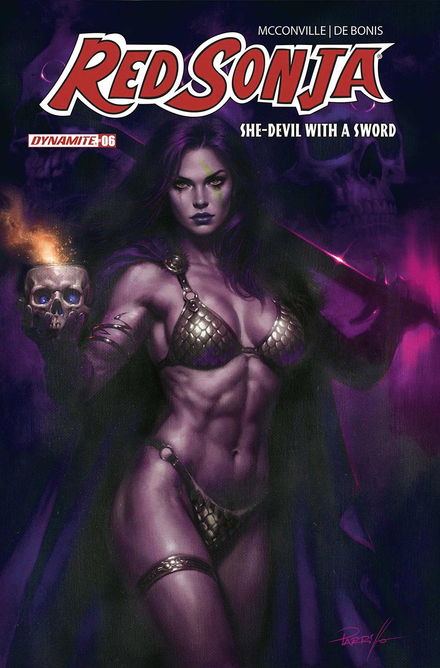 Red Sonja She-Devil With A Sword #6 Cover L Variant Lucio Parrillo Ultraviolet Cover