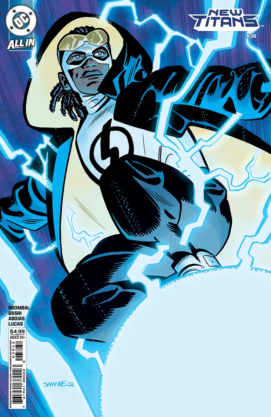 New Titans Vol 2 #38 Cover G 2nd Ptg B Chris Samnee Card Stock Variant Cover (DC All In)