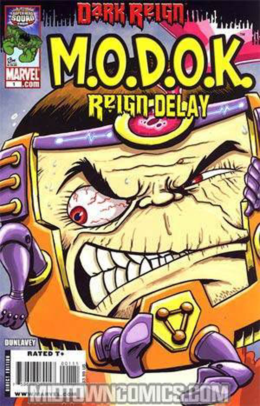 MODOK Reign Delay (One Shot) #1 Cover B Signed By Ryan Dunlavey With COA (Dark Reign Tie-In)