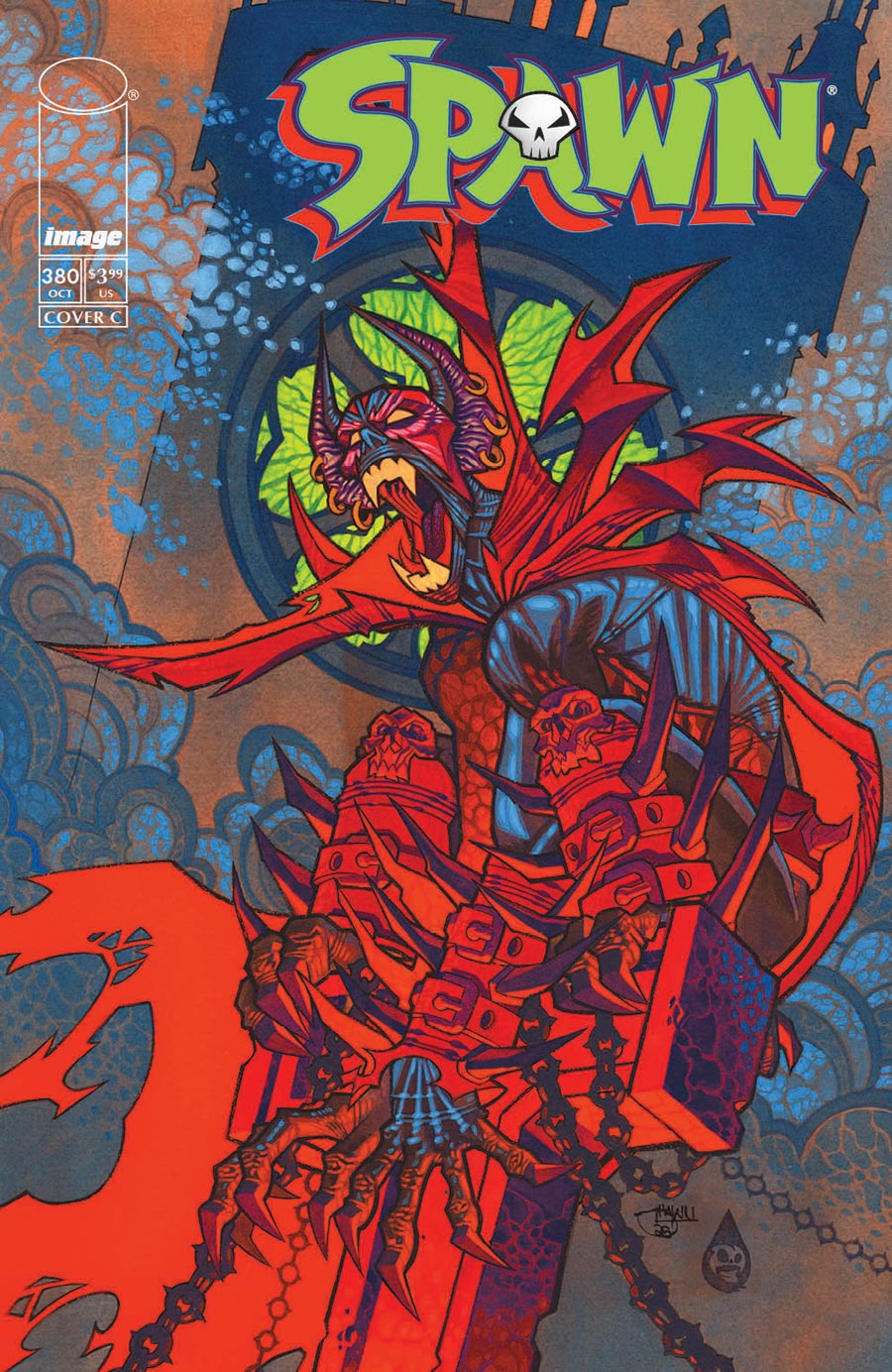 Spawn #380 Cover C Variant Shawn Crystal Halloween Monster Cover