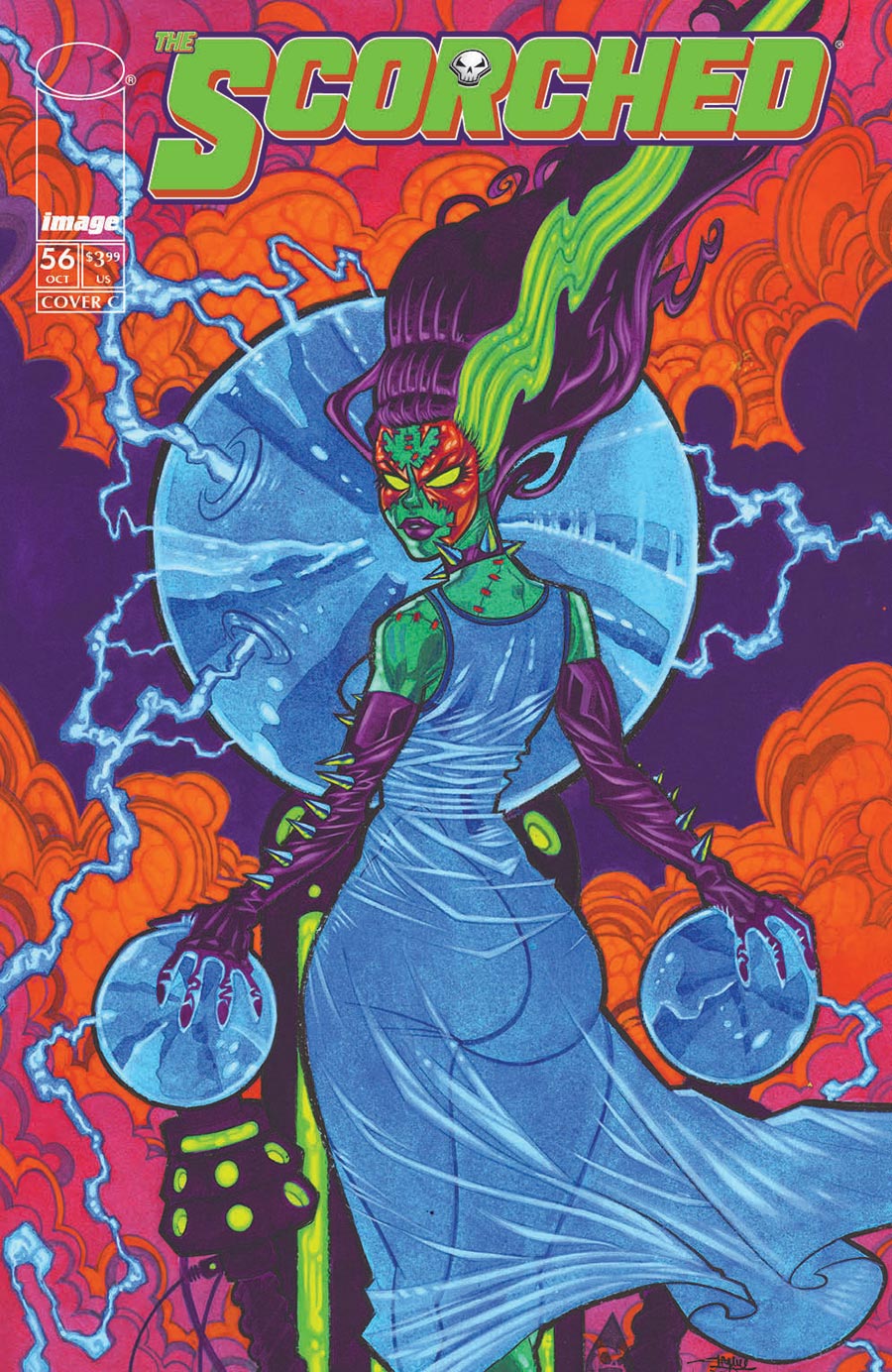 Scorched #56 Cover C Variant Shawn Crystal Halloween Monster Cover (Spawn Universe)