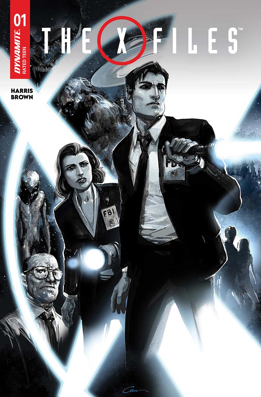 X-Files Vol 4 #1 Cover B Variant Clayton Crain Cover