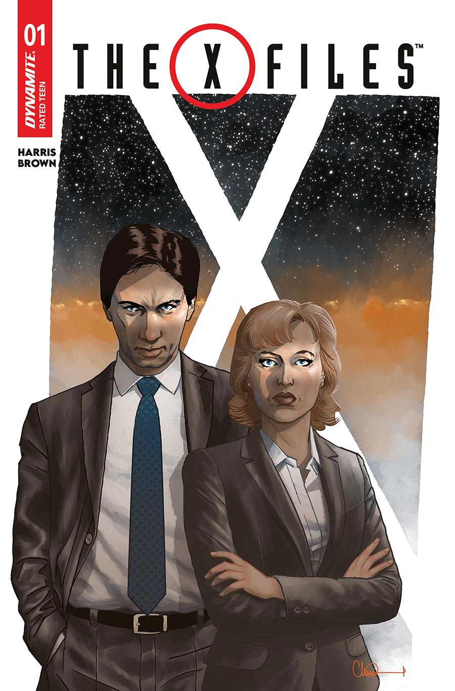 X-Files Vol 4 #1 Cover D Variant Charlie Adlard Cover