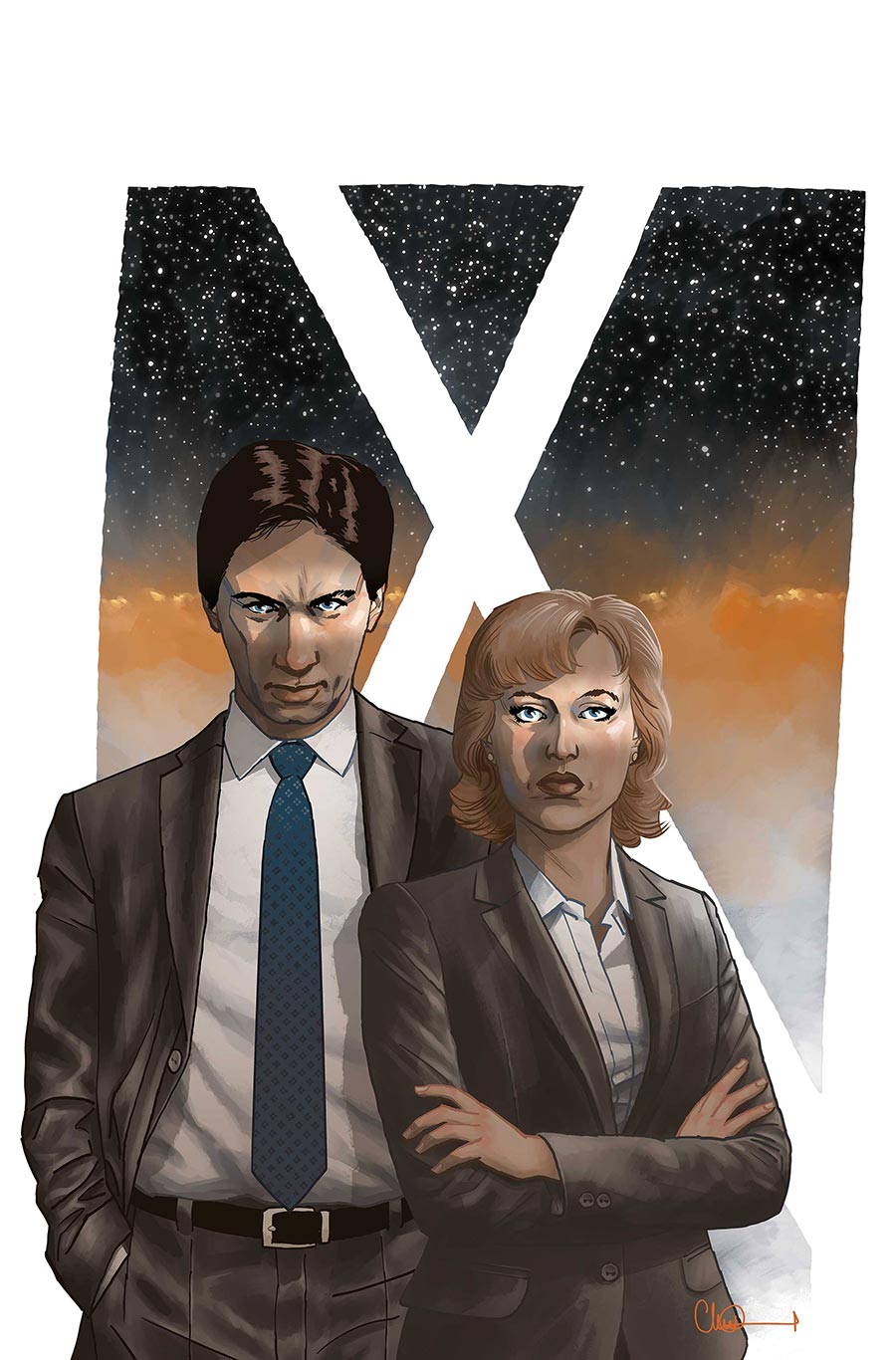 X-Files Vol 4 #1 Cover R Incentive Charlie Adlard Virgin Cover