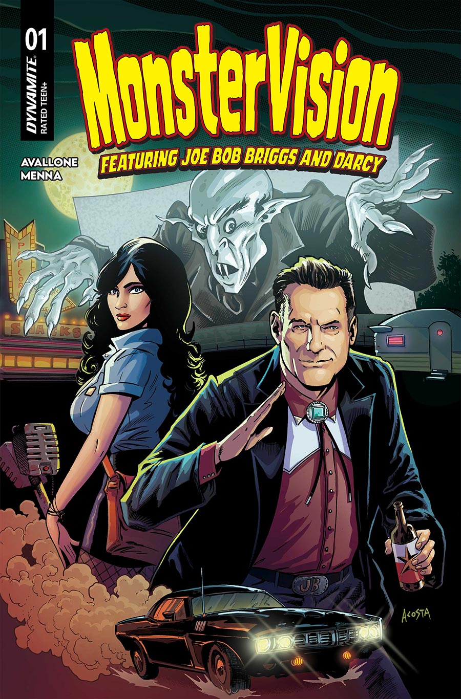 MonsterVision Featuring Joe Bob Briggs And Darcy #1 Cover A Regular Dave Acosta Cover
