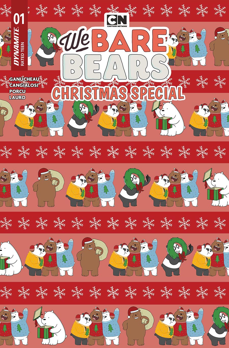 We Bare Bears Christmas Special #1 (One Shot) Cover C Variant Wrapping Paper Cover