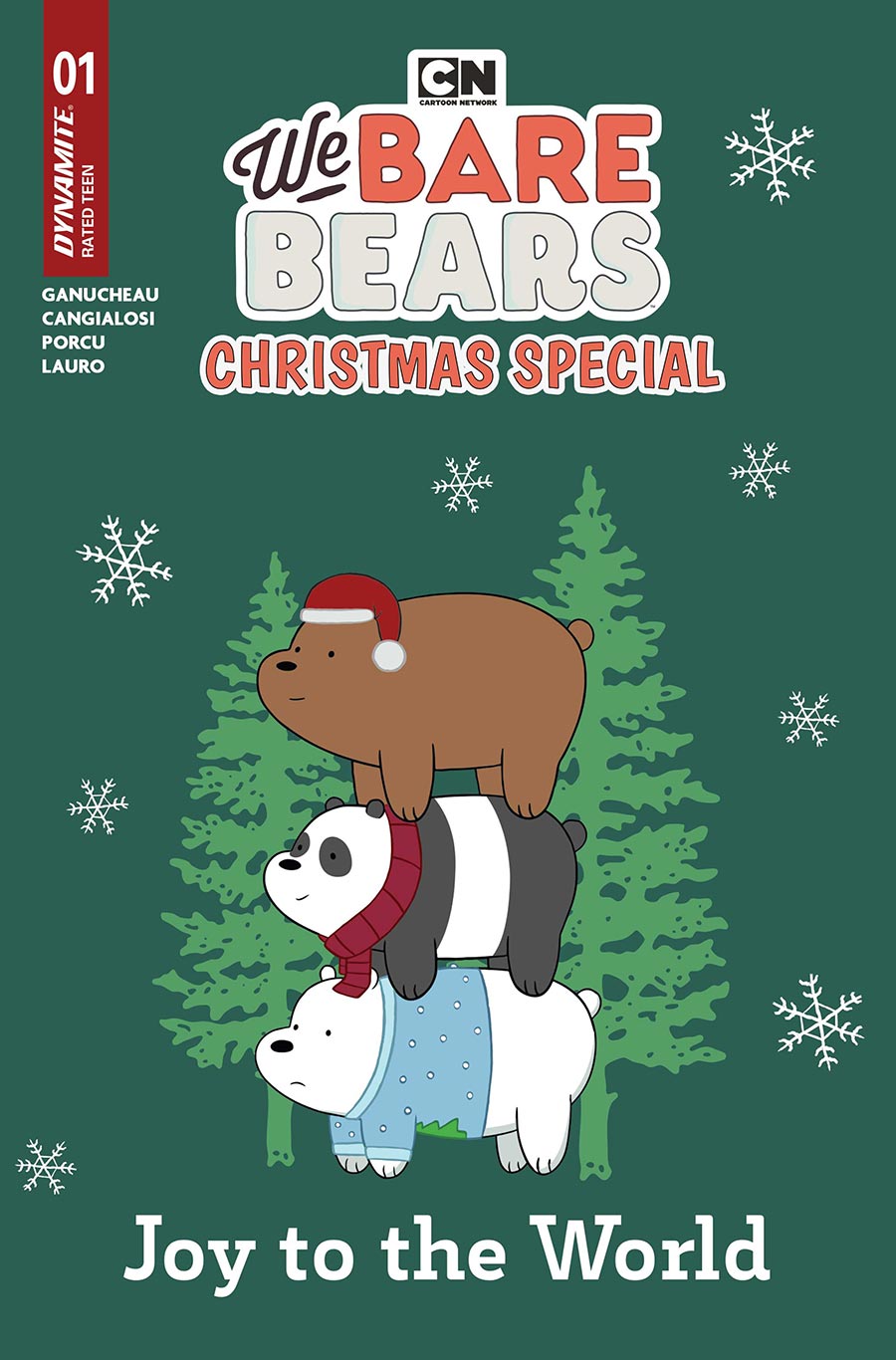 We Bare Bears Christmas Special #1 (One Shot) Cover D Variant Greeting Card Cover