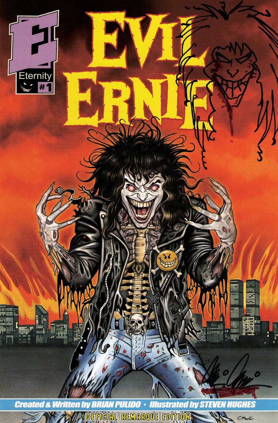 Evil Ernie #1 30th Anniversary Facsimile Edition Cover F Special Edition Eric Mache Cover Remarqued By Brian Pulido