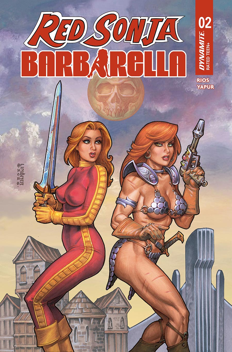 Red Sonja Barbarella #2 Cover A Regular Joseph Michael Linsner Cover