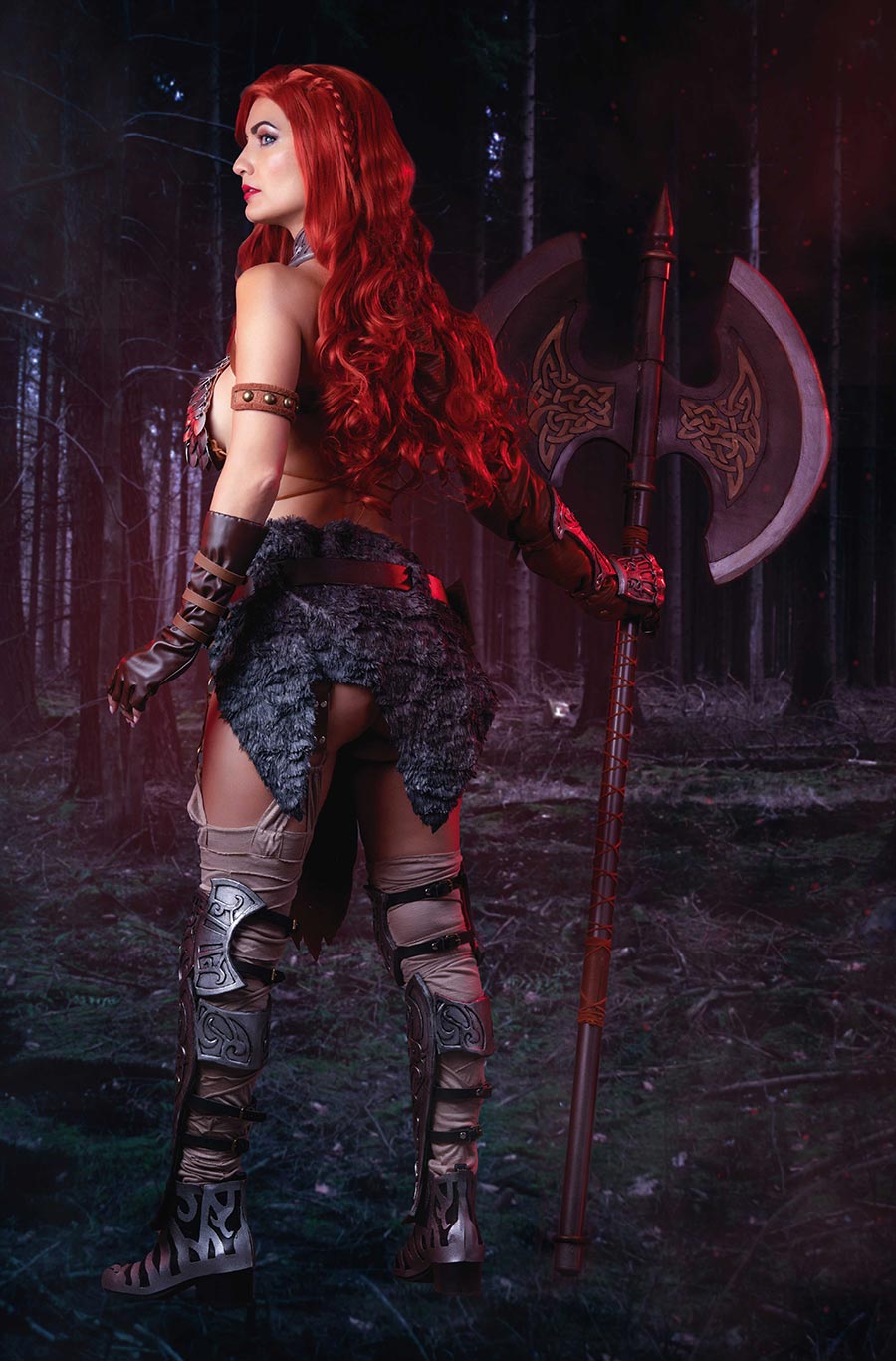 Red Sonja Barbarella #2 Cover I Incentive Ivy Red Sonja Cosplay Photo Virgin Cover