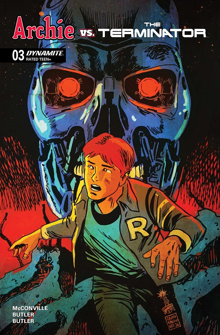 Archie vs The Terminator #3 Cover A Regular Francesco Francavilla Cover