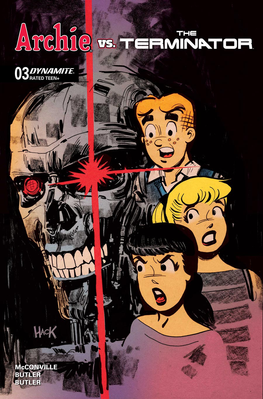 Archie vs The Terminator #3 Cover C Variant Robert Hack Cover