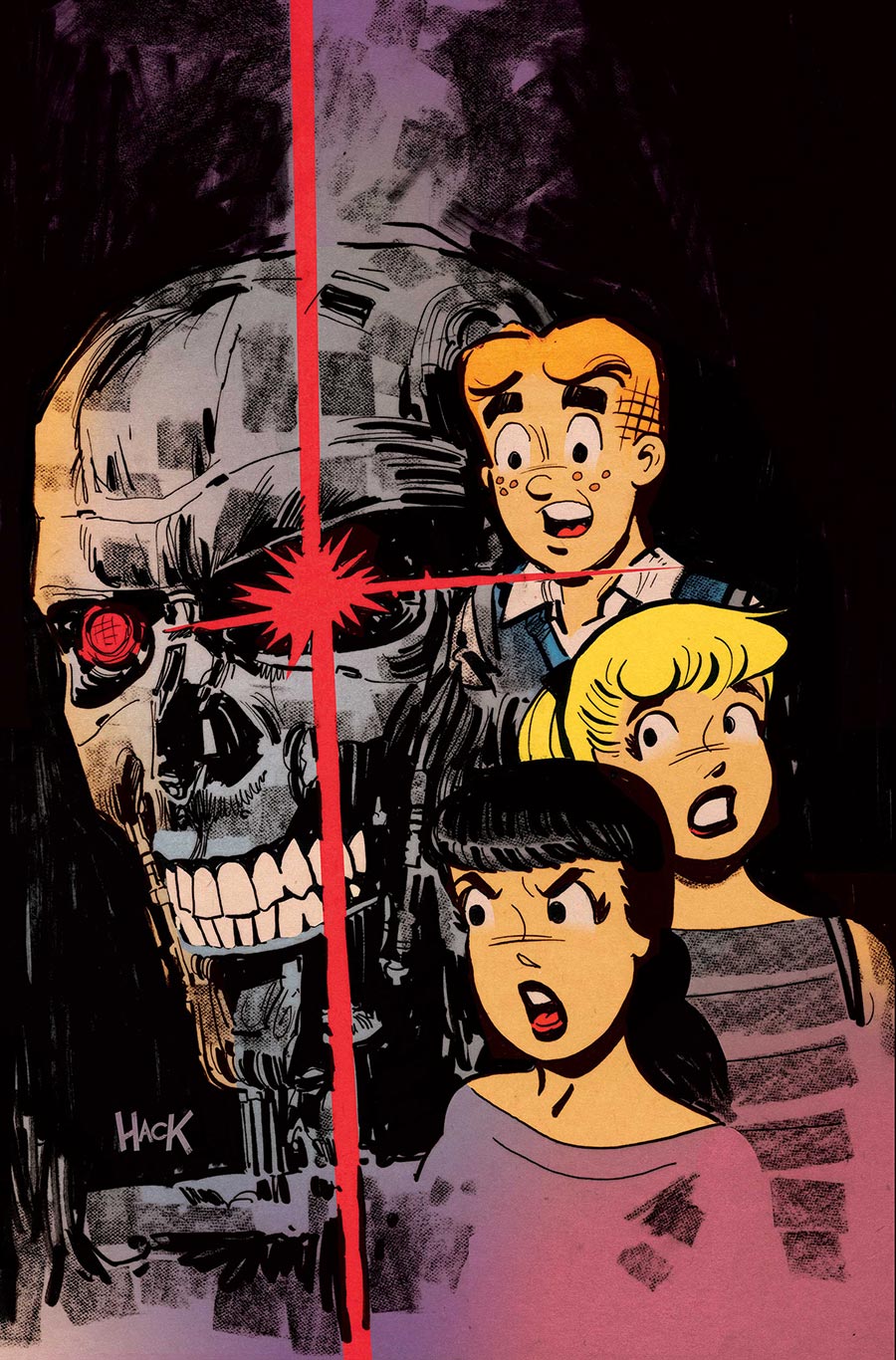 Archie vs The Terminator #3 Cover F Limited Edition Robert Hack Virgin Cover