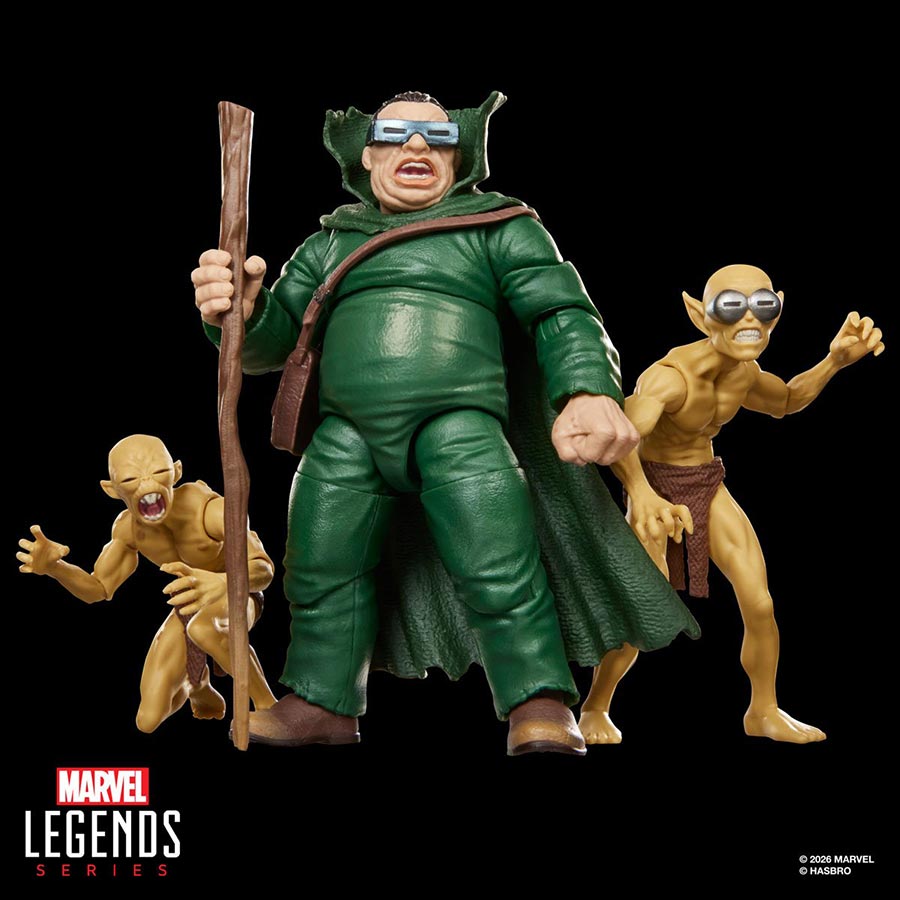 Fantastic Four Marvel Legends Series Mole Man & Moloids 6-Inch Action Figures