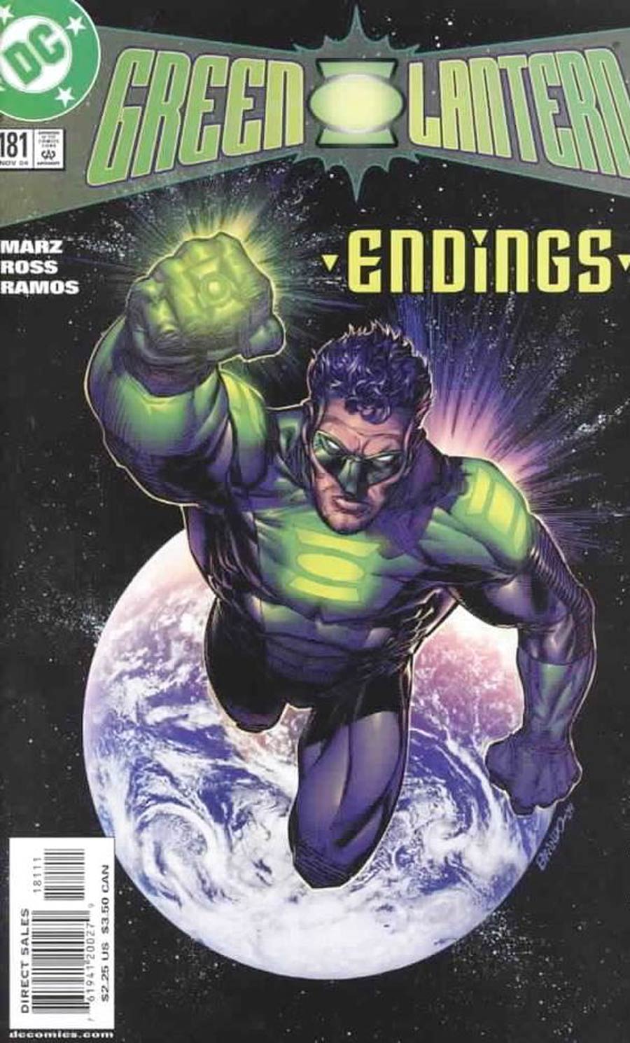 Green Lantern Vol 3 #181 Cover B DF Signed By Ron Marz With COA