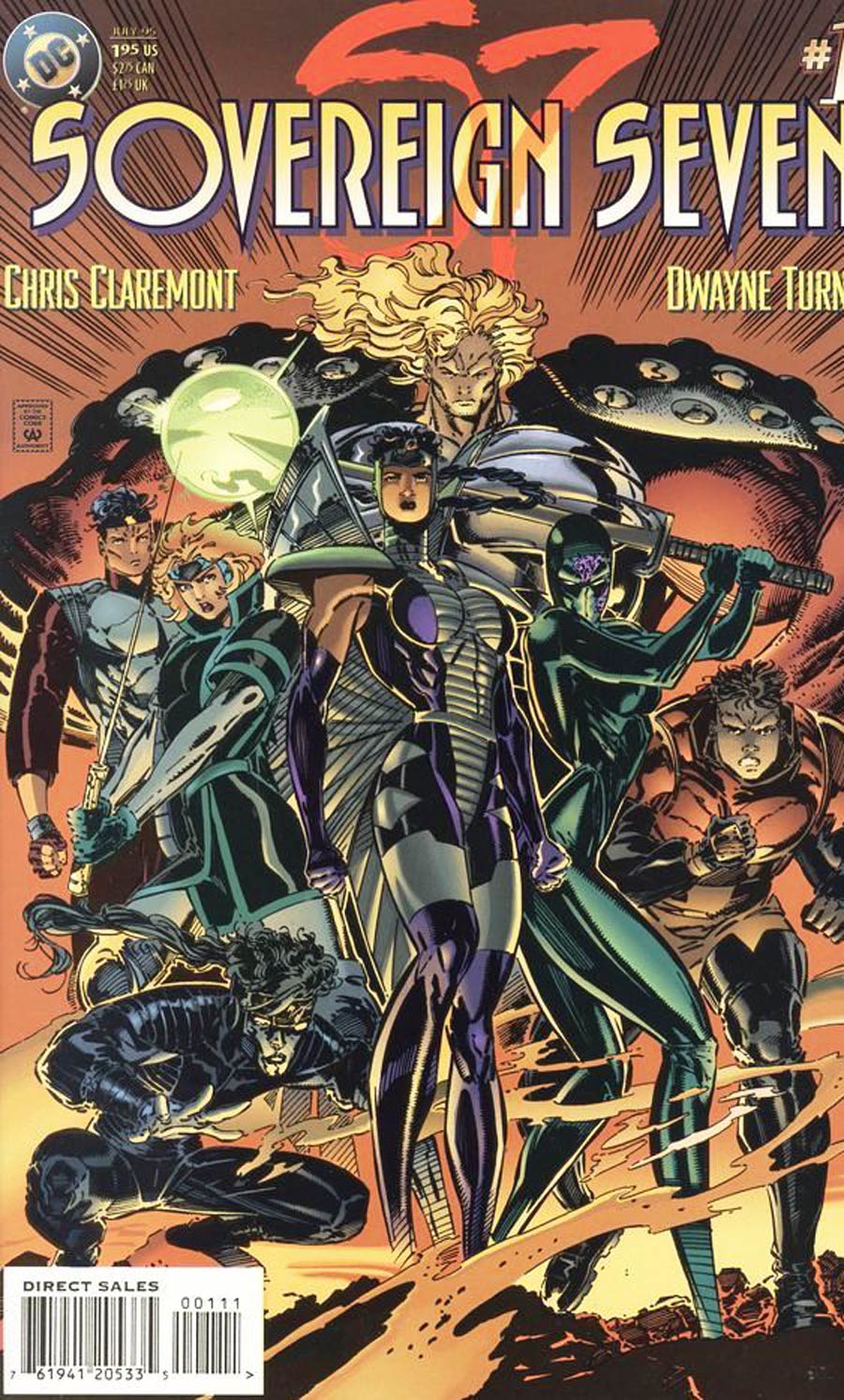 Sovereign Seven #1 Cover E Signed By Chris Claremont No COA