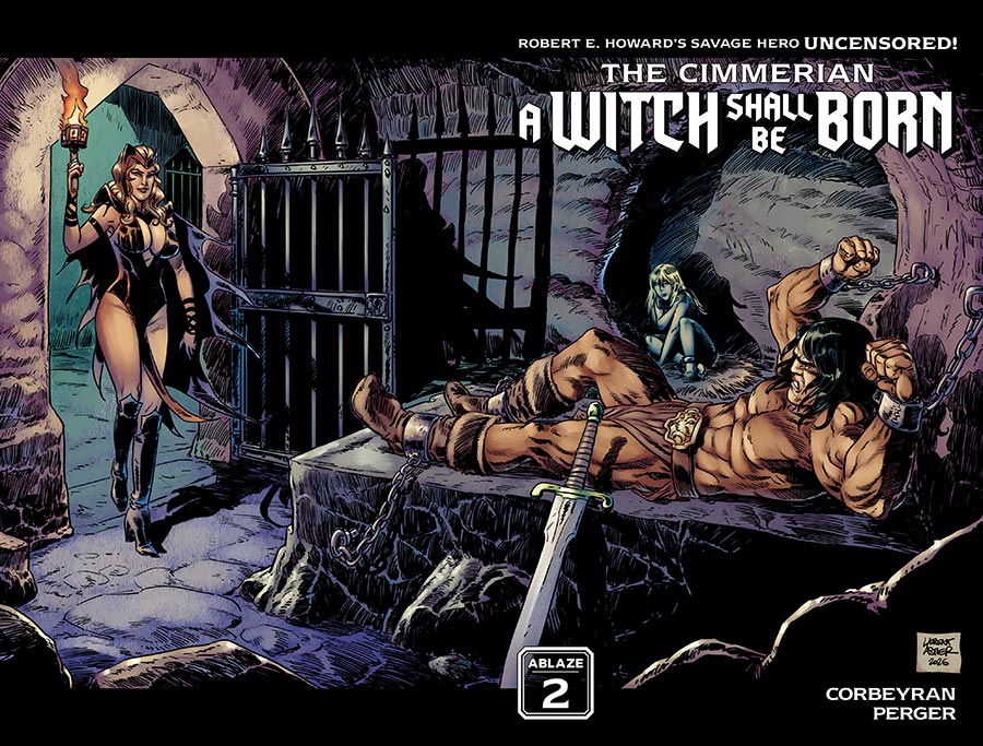Cimmerian A Witch Shall Be Born #2 Cover B Variant Laurent Astier Wraparound Cover