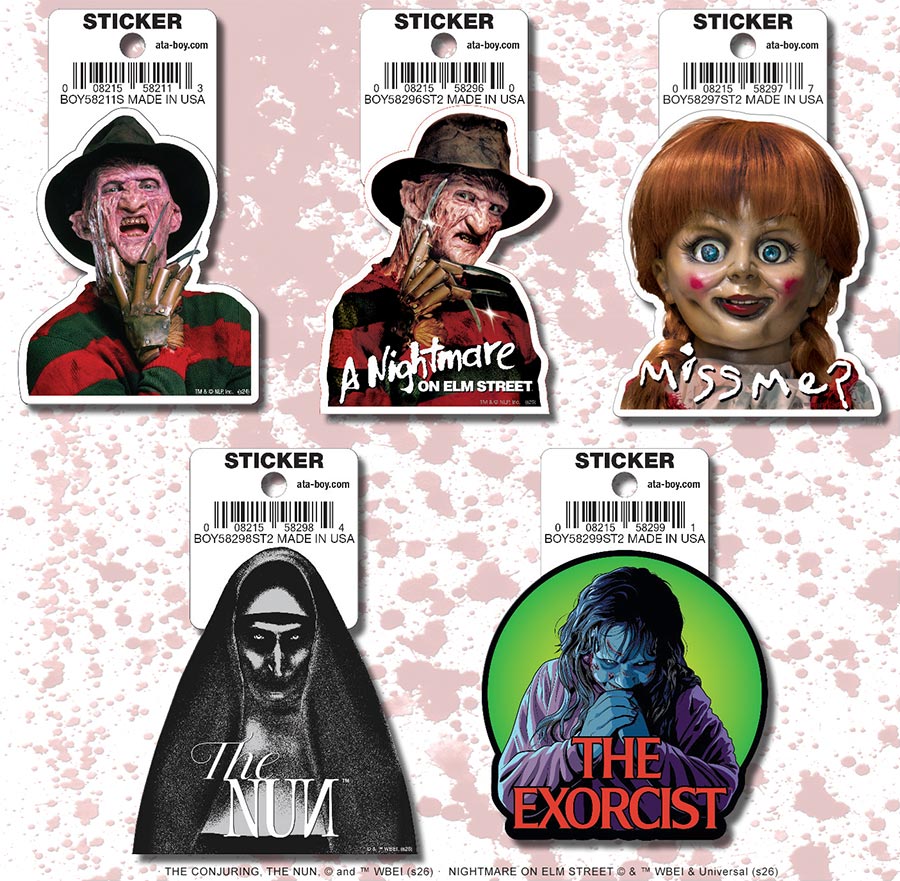 Horror Movies 15-Sticker Pack #1