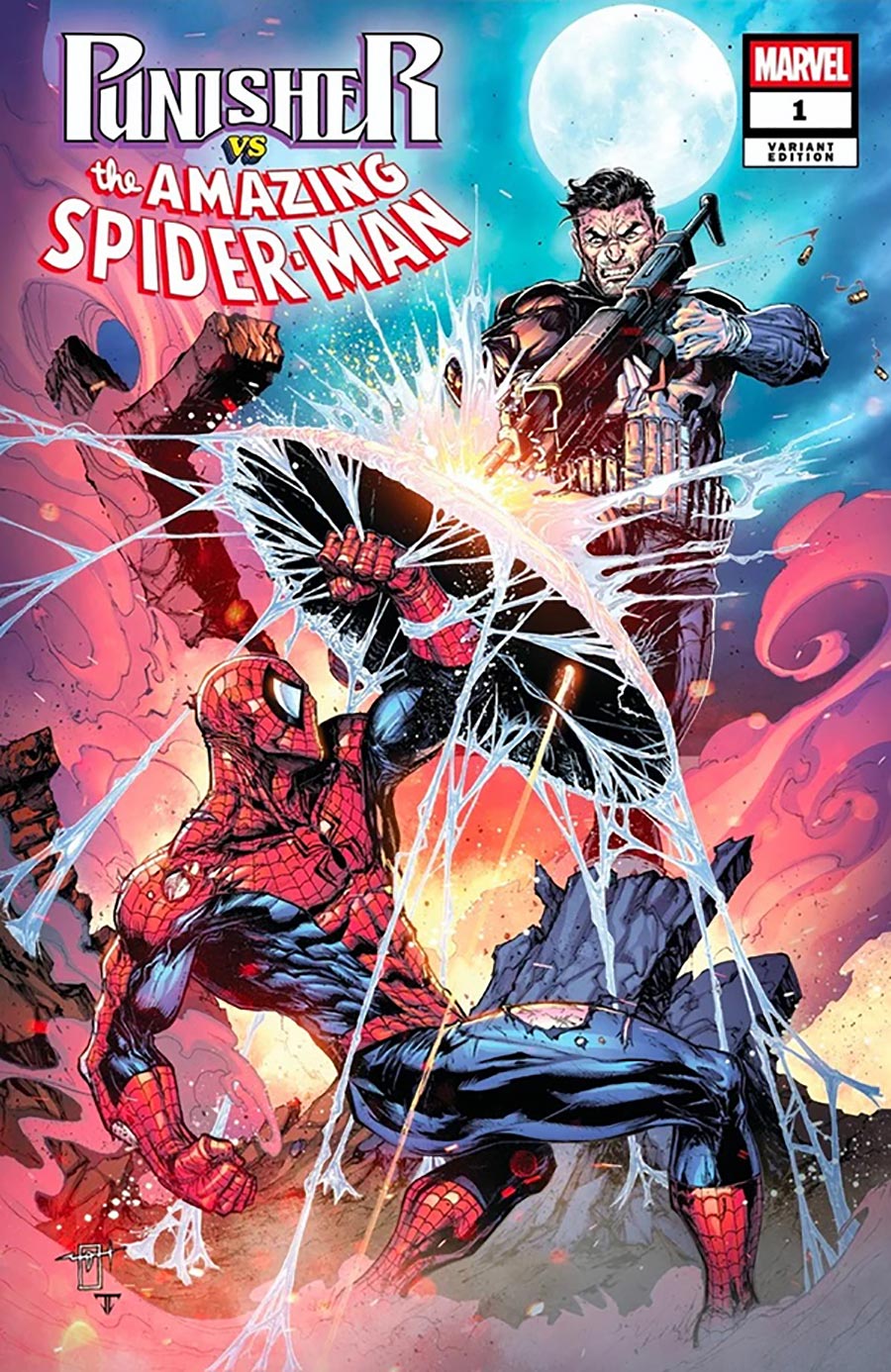 Punisher vs The Amazing Spider-Man #1 Cover G DF Comicxposure Exclusive Jonathan Uribe Variant Cover