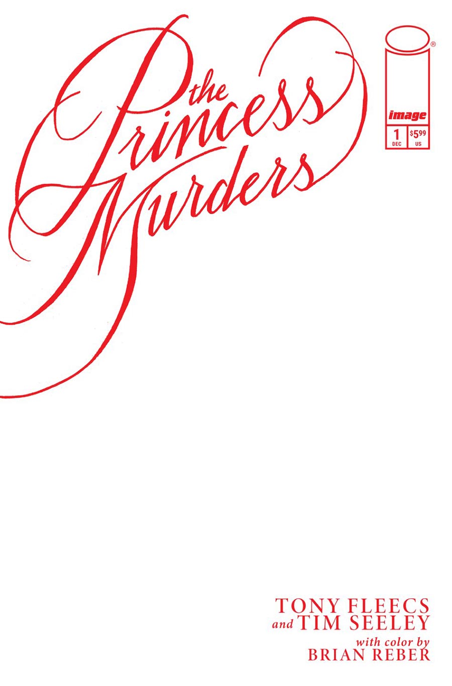 Princess Murders #1 Cover E Variant Blank Cover