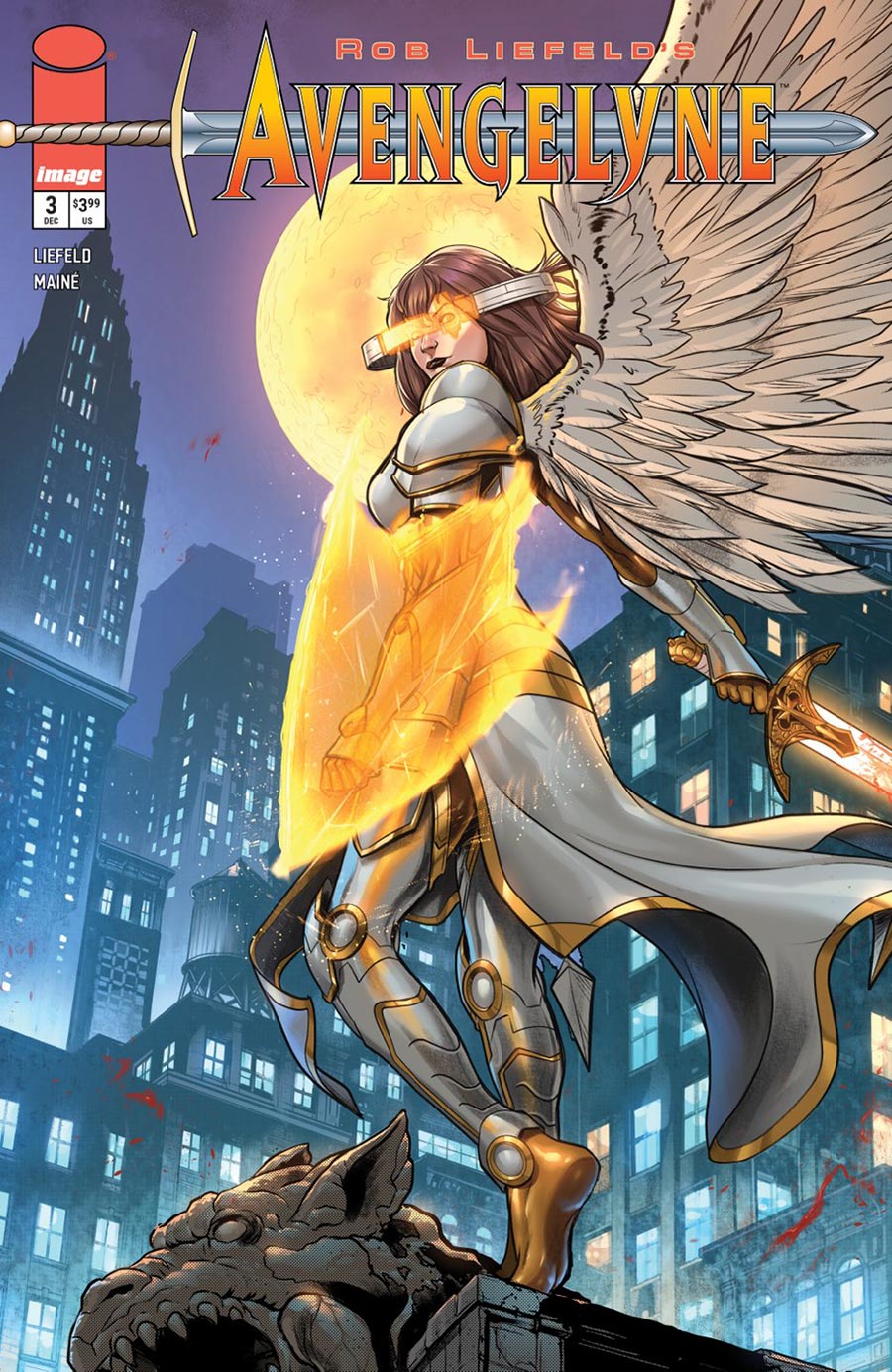Rob Liefelds Avengelyne #3 Cover A Regular Daniel Maine Cover