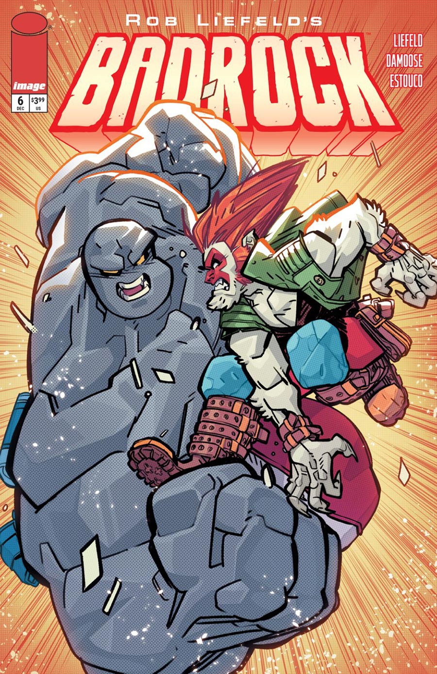 Rob Liefelds Badrock #6 Cover A Regular Seth Damoose Cover