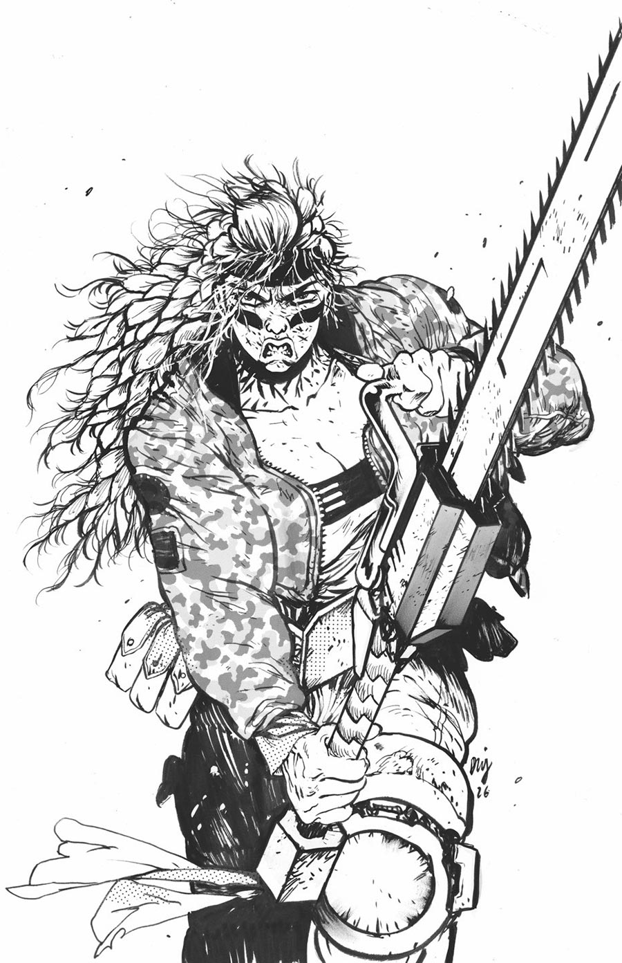 Chainkata #2 Cover D Variant Daniel Warren Johnson Raw Art Cover