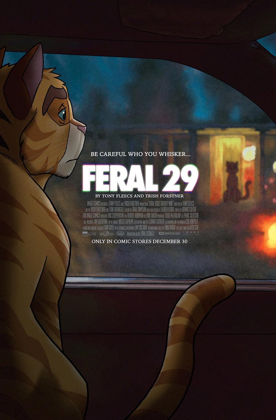 Feral #29 Cover B Variant Tony Fleecs & Trish Forstner Obsession Homage Cover