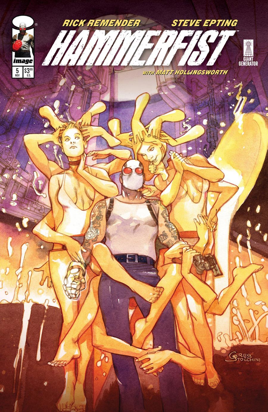 Hammerfist #5 Cover B Variant Greg Tocchini Cover