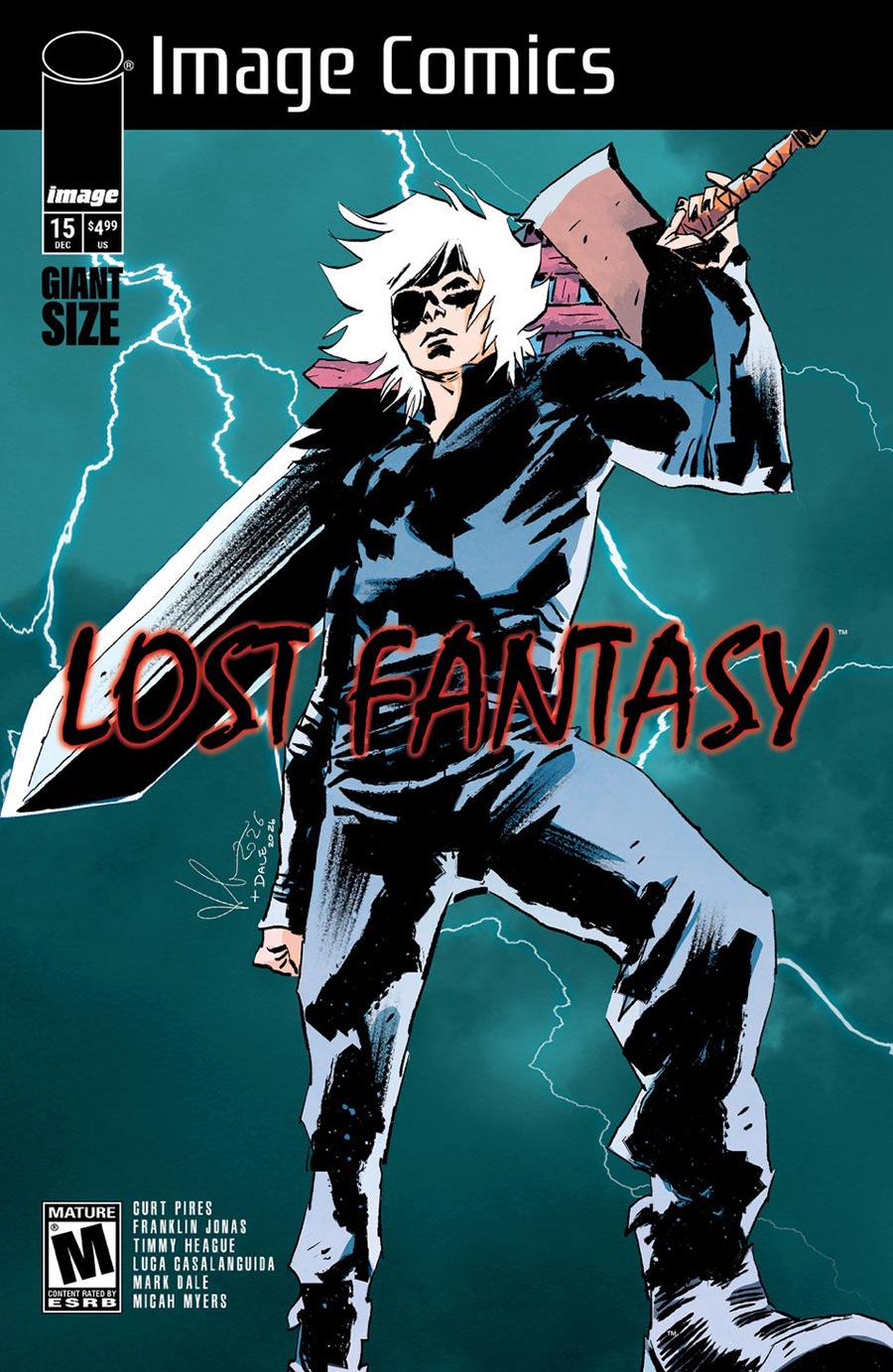 Lost Fantasy #15 Cover B Variant Luca Casalanguida Homage Cover