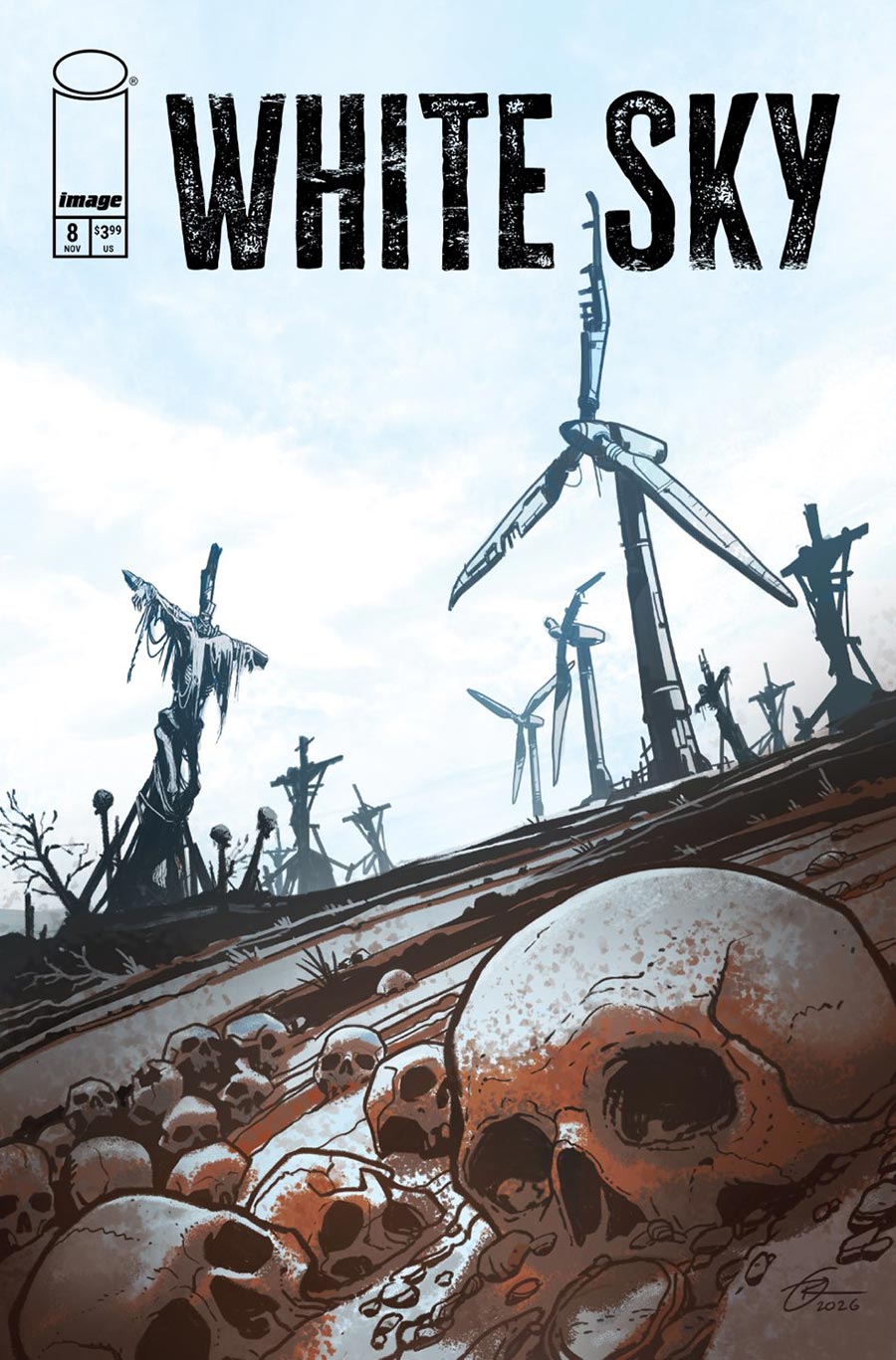 White Sky #8 Cover C Variant Ray Lederer Cover