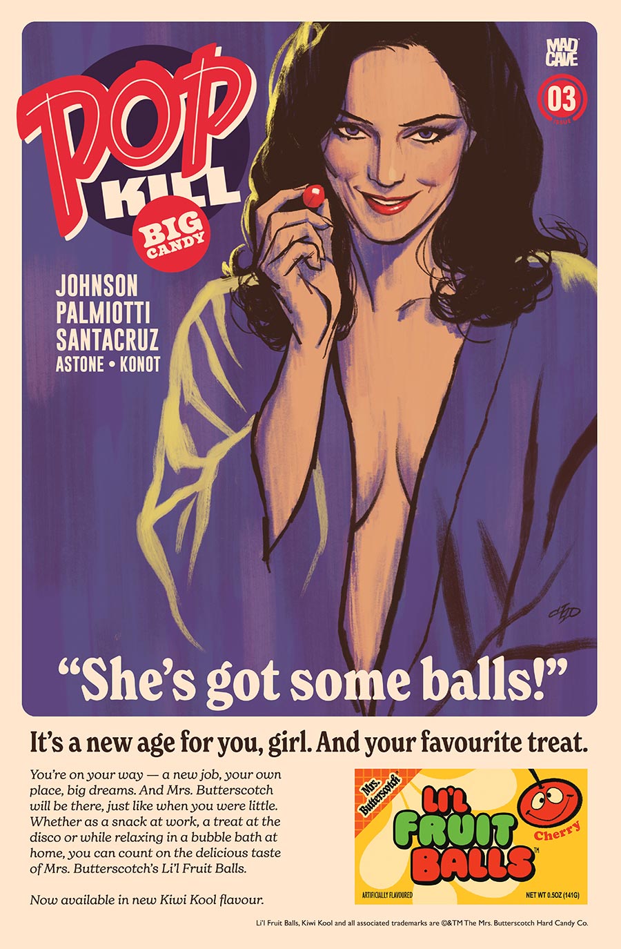 Pop Kill Big Candy #3 Cover B Variant Michael Cho Cover