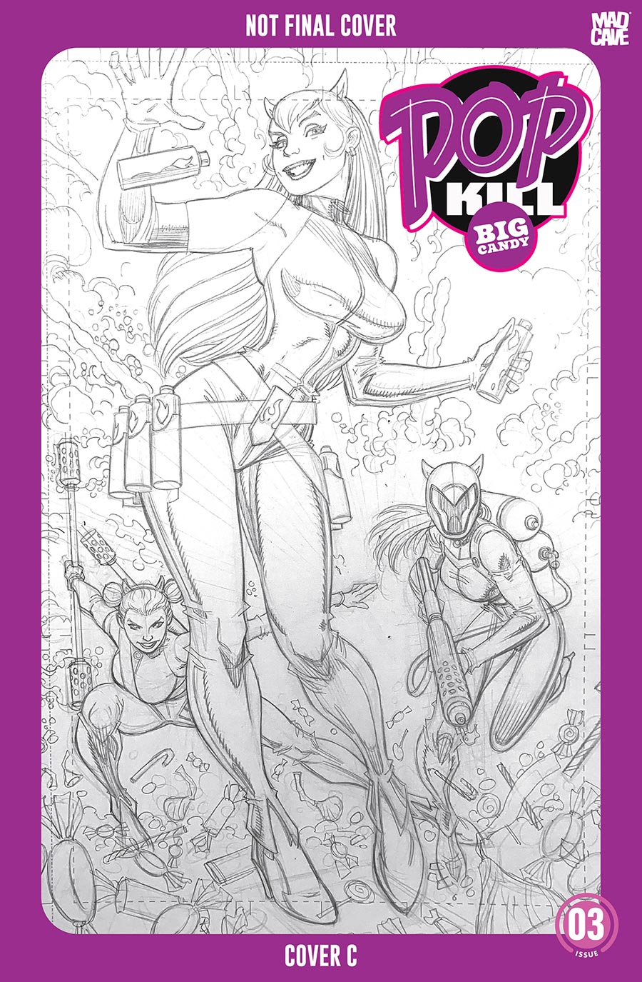 Pop Kill Big Candy #3 Cover C Variant Arthur Adams Cover