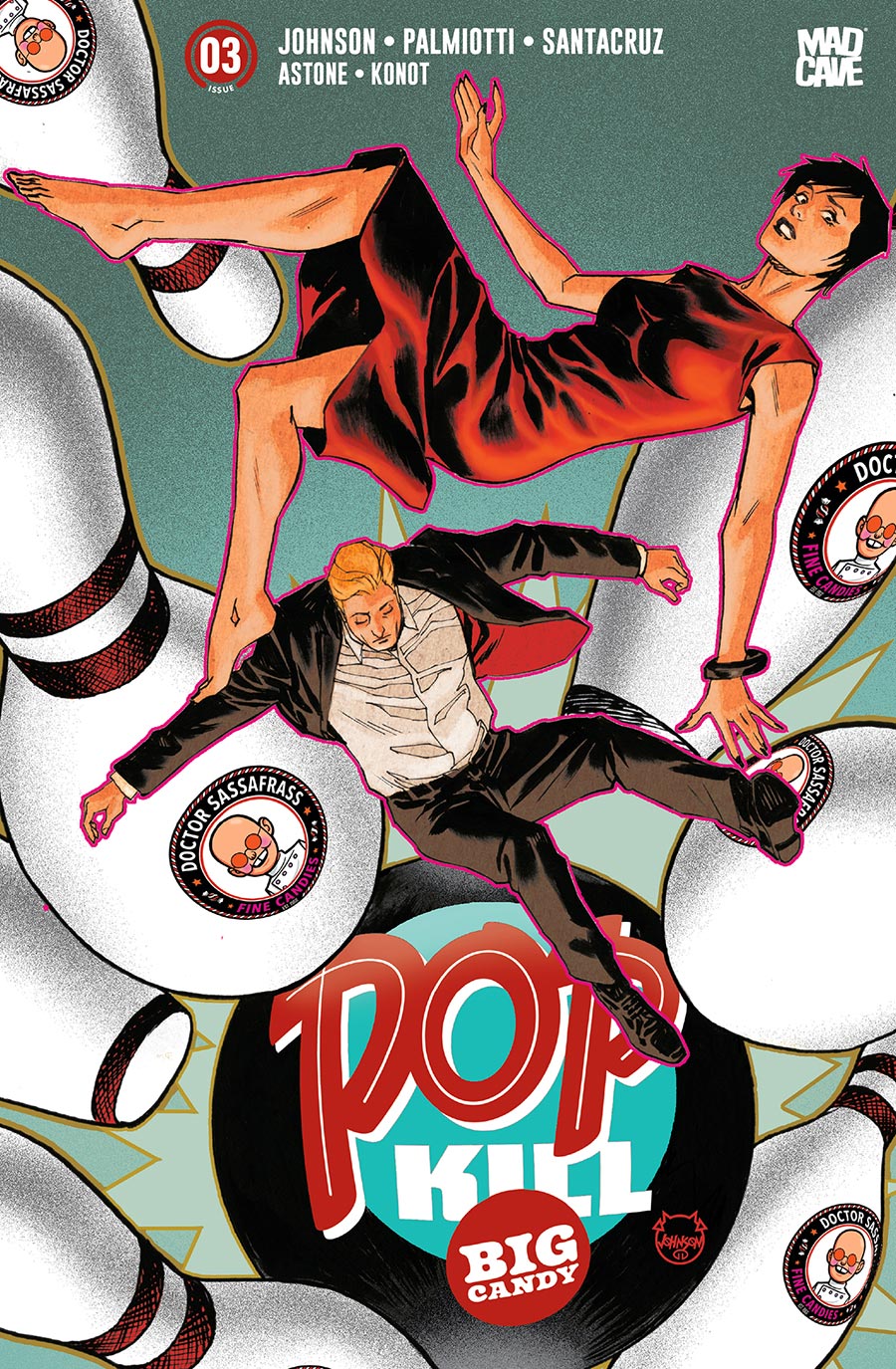 Pop Kill Big Candy #3 Cover E Variant Dave Johnson Foil Cover