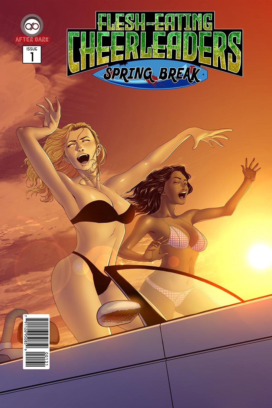Flesh-Eating Cheerleaders Spring Break #1 Cover A Regular Felipe Obando Cover