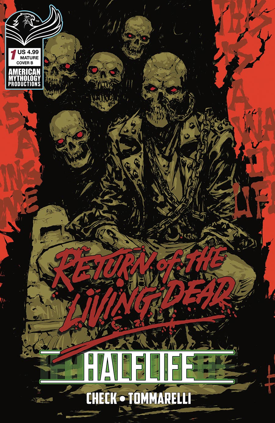 Return Living Dead Halflife #1 Cover B Variant Godmachine Cover
