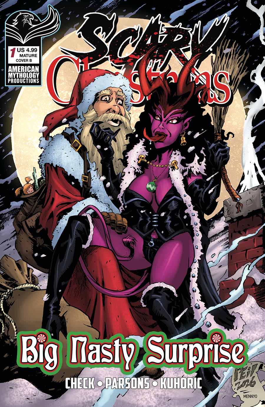 Scary Christmas Big Nasty Surprise #1 Cover B Variant Neil Vokes Cover