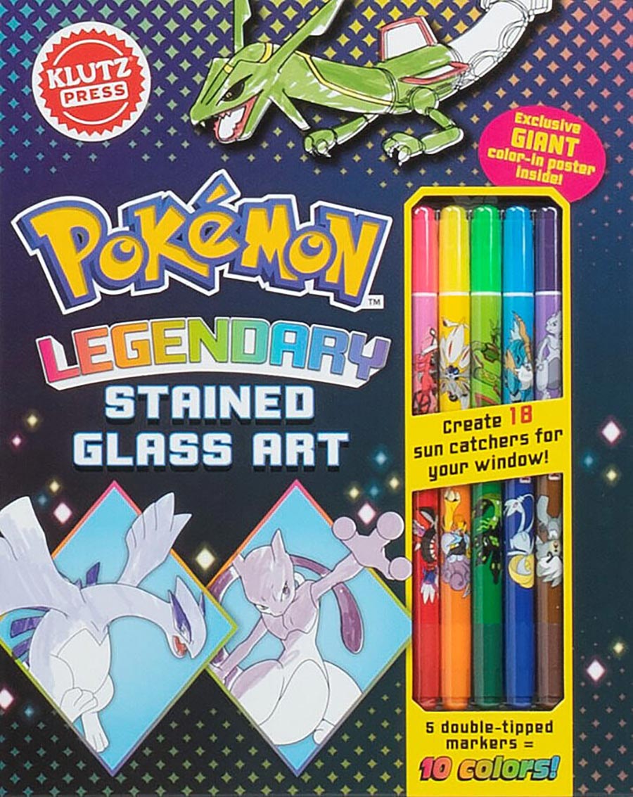 Pokemon Legendary Stained Glass HC