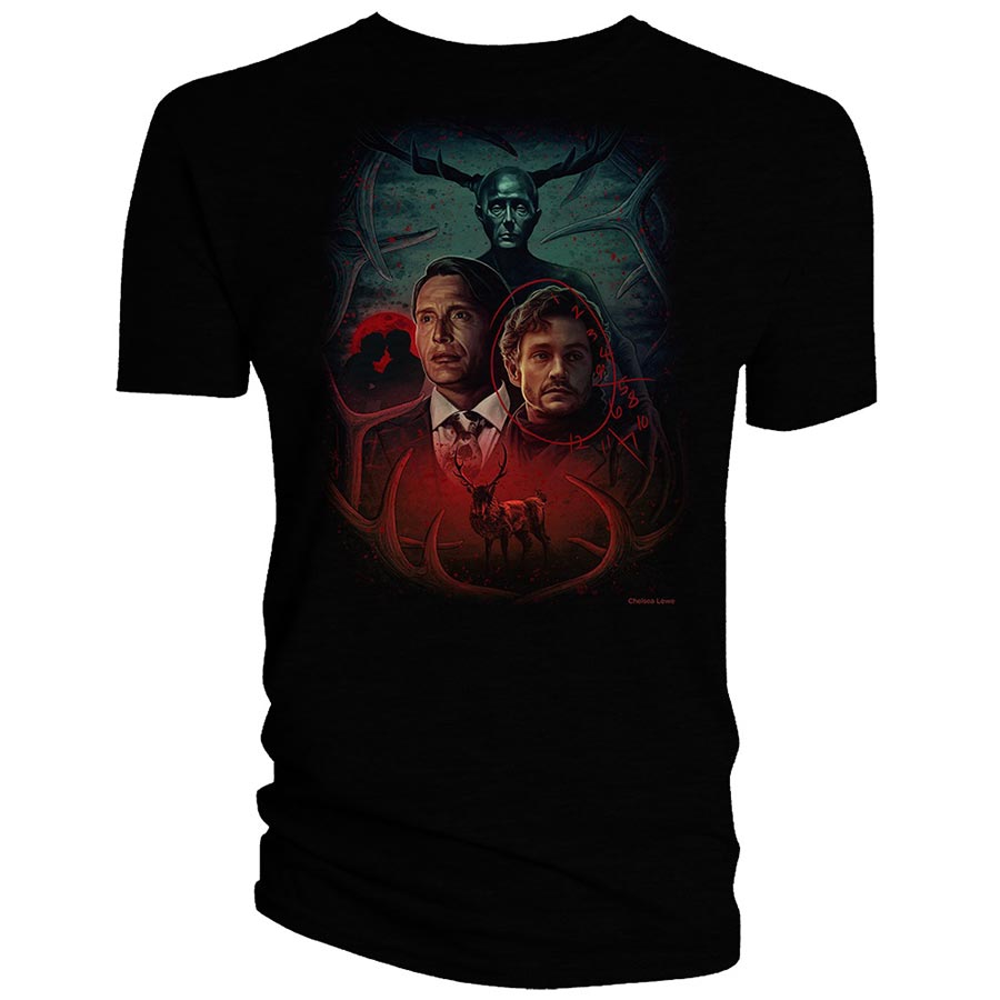 Hannibal Blood Red Montage By Chelsea Lowe T-Shirt X-Large