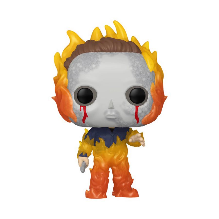 POP Movies Halloween 2 Michael Myers On Fire Vinyl Figure