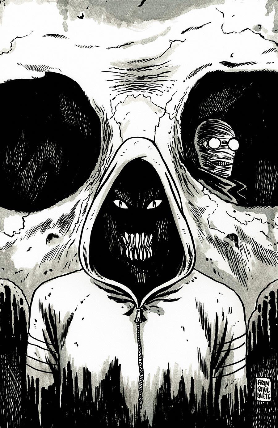 Stuff Of Nightmares The Hoodie #1 (One Shot) Cover D Variant Francesco Francavilla Virgin Glow-In-The-Dark Cover