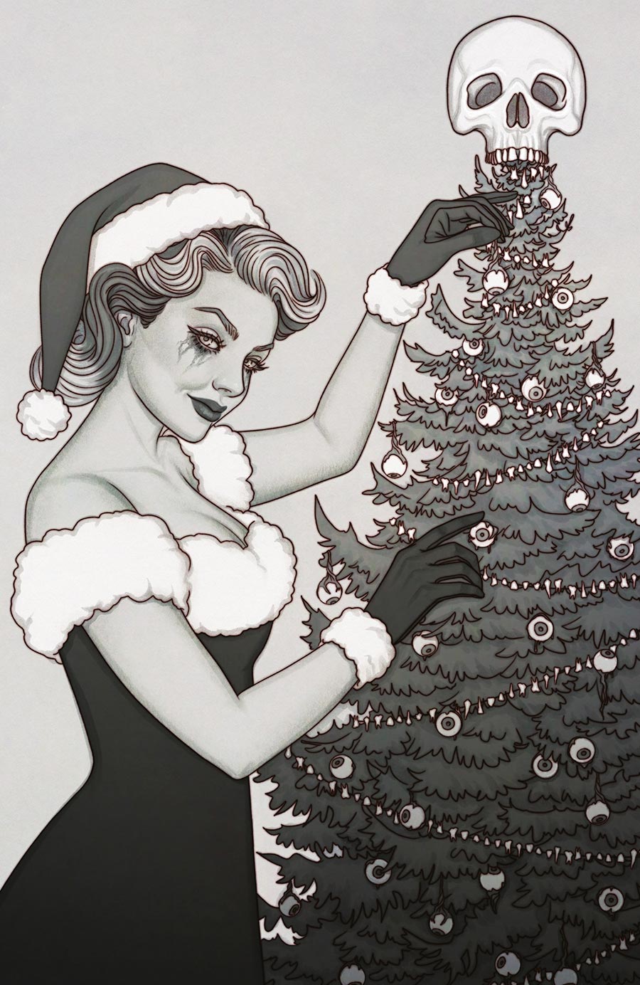 Christmas Darkness #1 (One Shot) Cover C Variant Jenny Frison Virgin Glow-In-The-Dark Cover