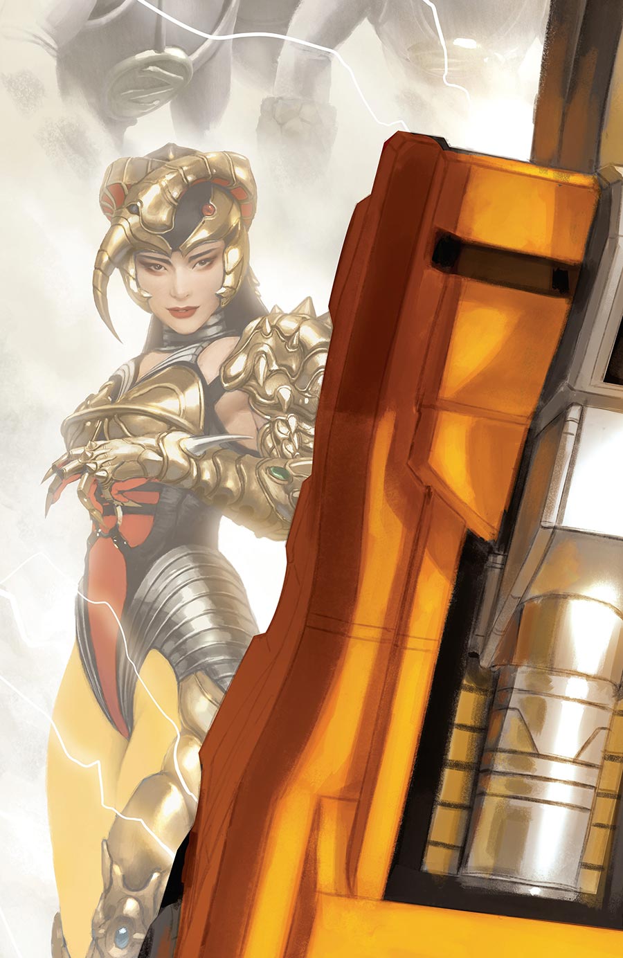 Mighty Morphin Power Rangers (BOOM Studios) Vol 2 #7 Cover C Variant Miguel Mercado Megazord Connecting Virgin Card Stock Cover