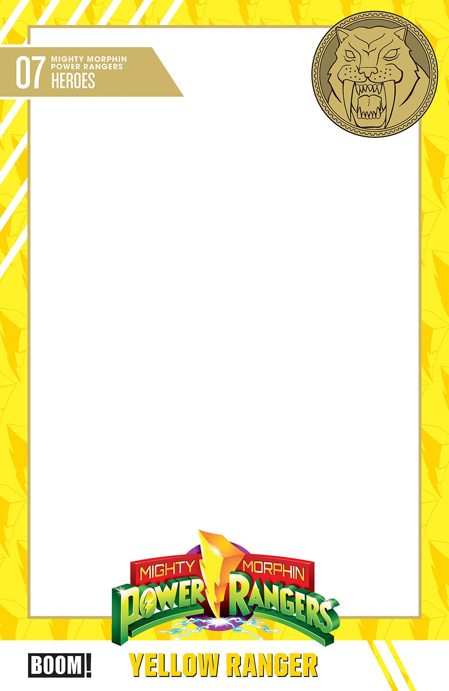 Mighty Morphin Power Rangers (BOOM Studios) Vol 2 #7 Cover D Variant Trading Card Blank Cover